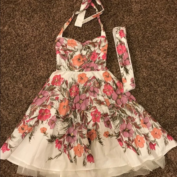 Guess Flower Sequin Dress - Picture 1 of 7